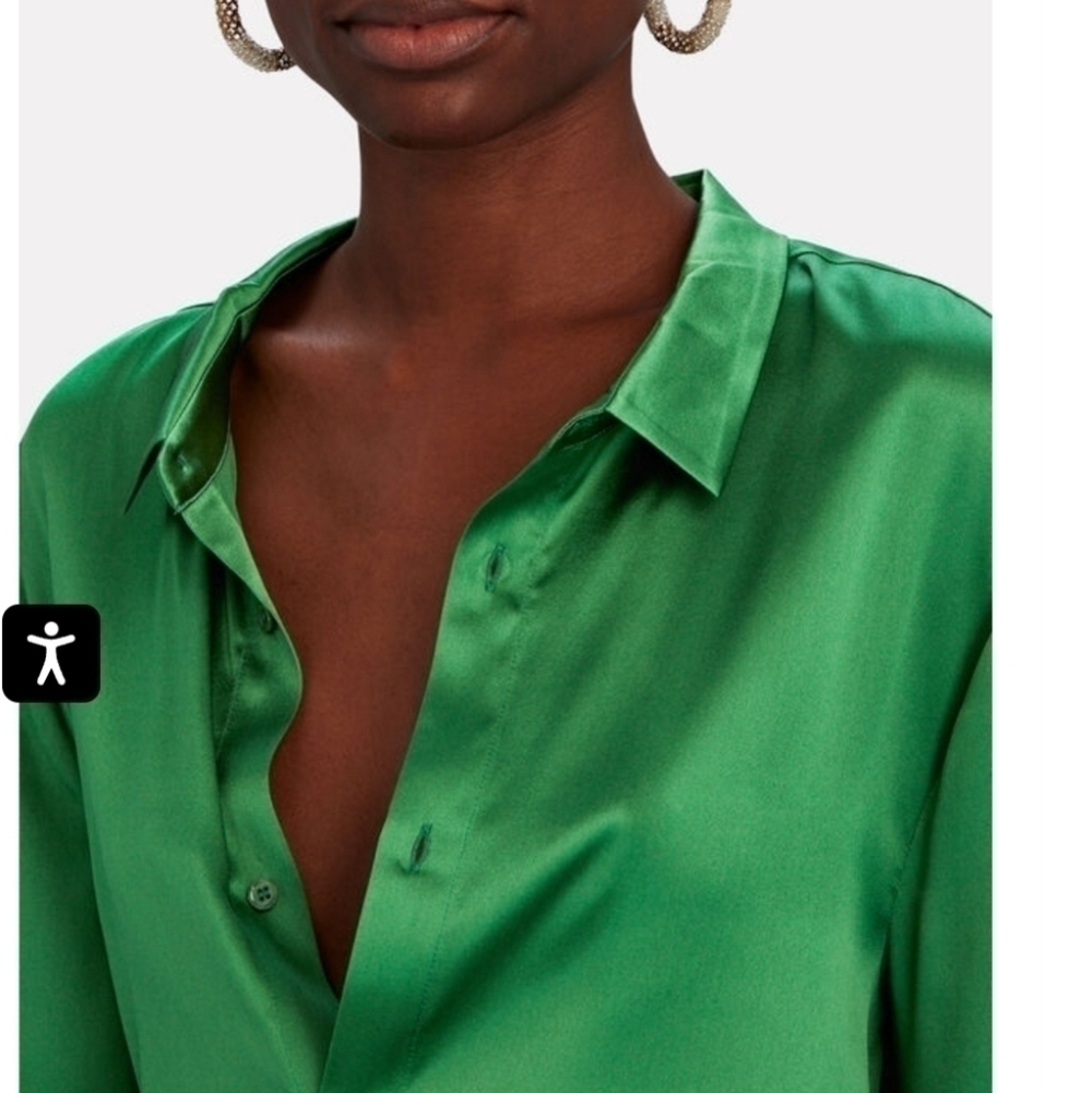 SER.O.YA Brendan Silk Blouse Amazon NWT